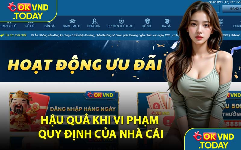 Hậu Quả Khi Vi Phạm Quy Định Của Nhà Cái