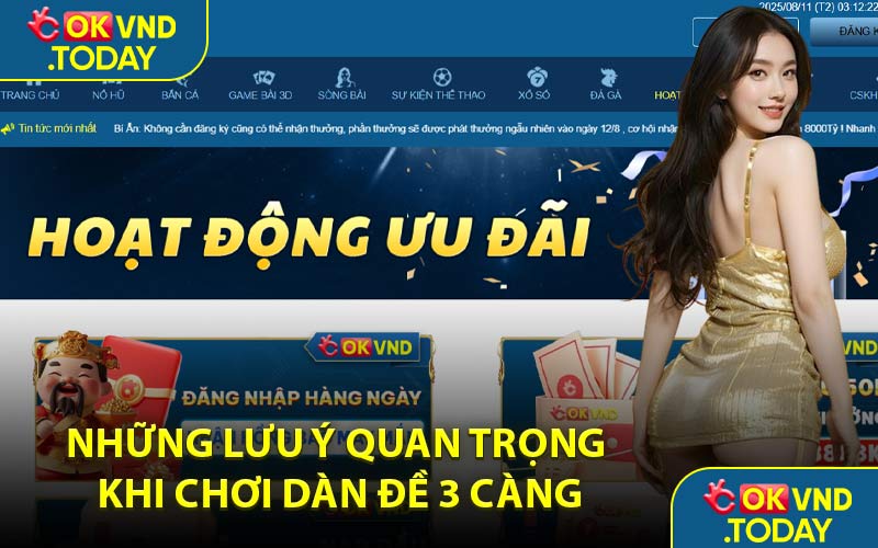 Những Lưu Ý Quan Trọng Khi Chơi Dàn Đề 3 Càng